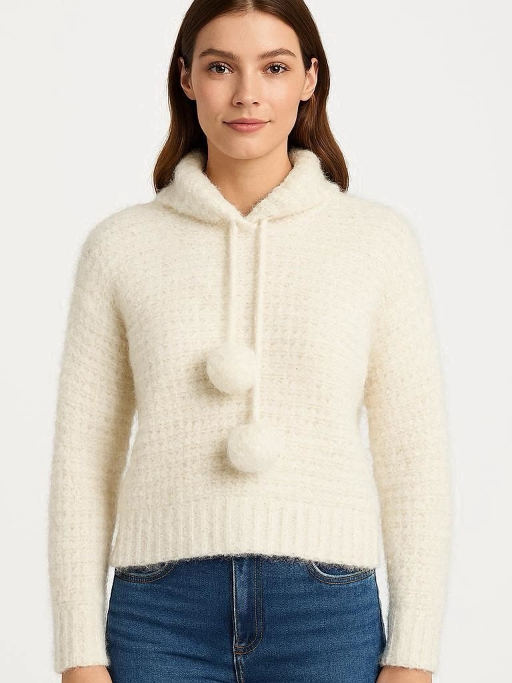 Jun & Ivy Cropped Hood Sweater